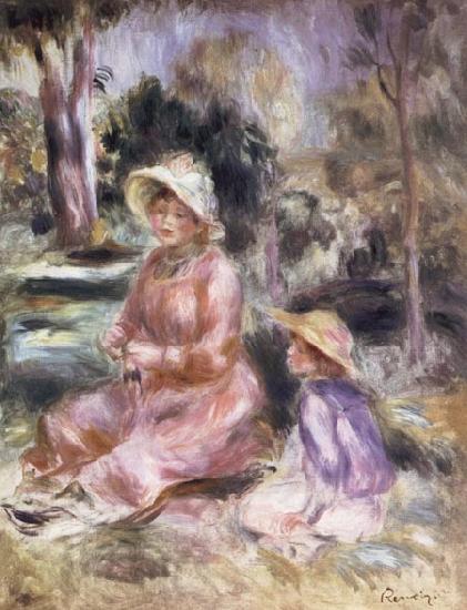 Pierre Renoir Madame Renoir and her Son Pierre Spain oil painting art